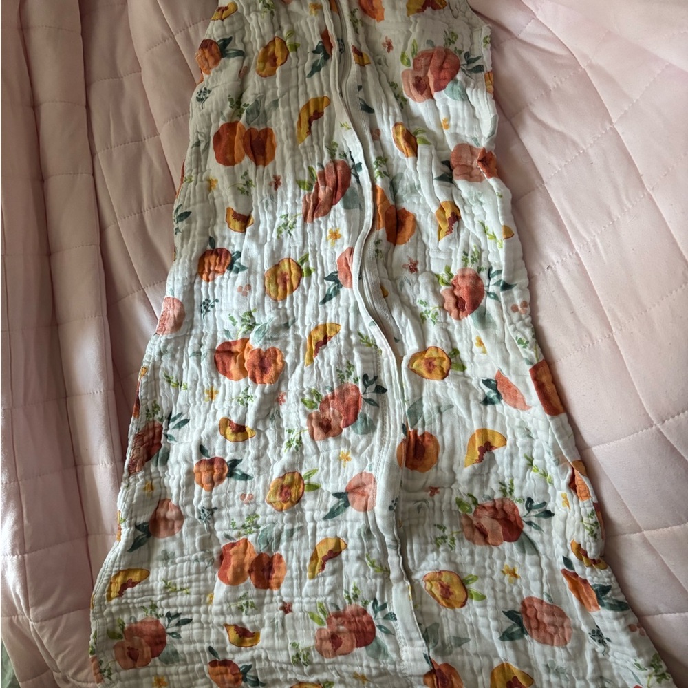 Little Unicorn Peach Print Baby Sleep Sack